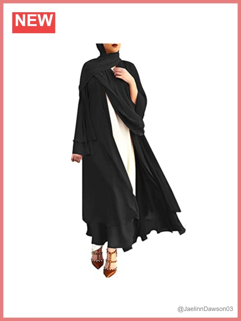 Women's Muslim Abaya Maxi Dress Loose Fit Open Front Dubai Kaftan Robe